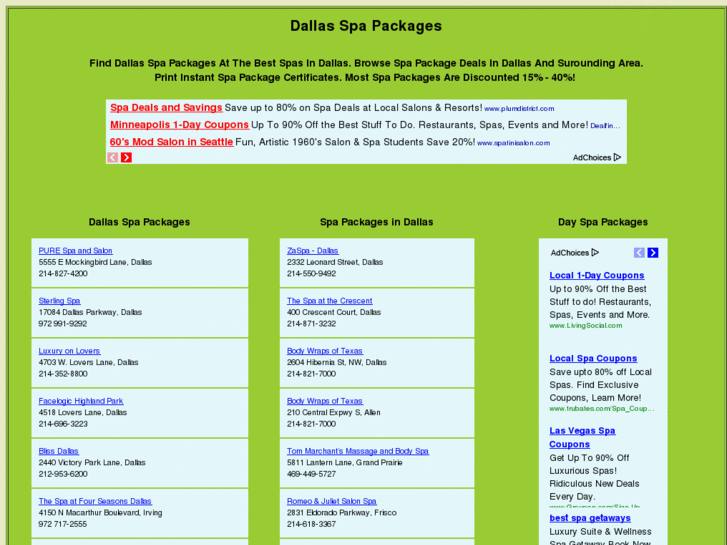 www.dallasspapackages.com