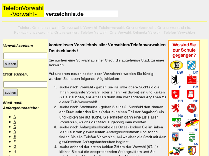 www.telefonvorwahl-vorwahl-verzeichnis.de