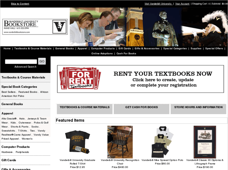 www.vanderbiltbookstore.com