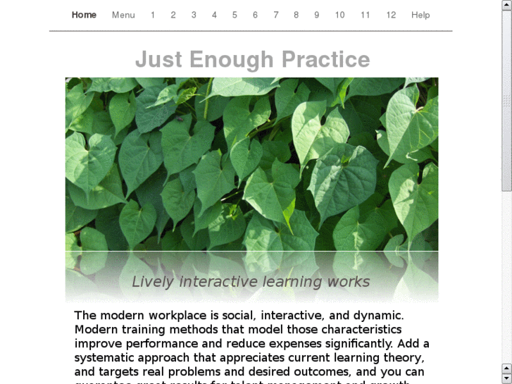 www.justenoughpractice.com