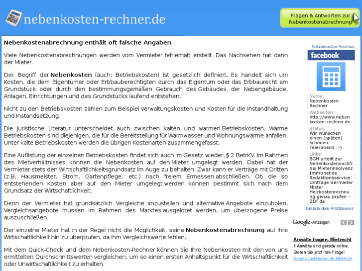 www.nebenkosten-abrechnung.com