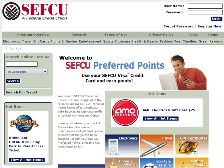 www.sefcupreferredpoints.com