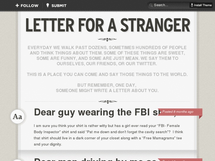 www.letterforastranger.com