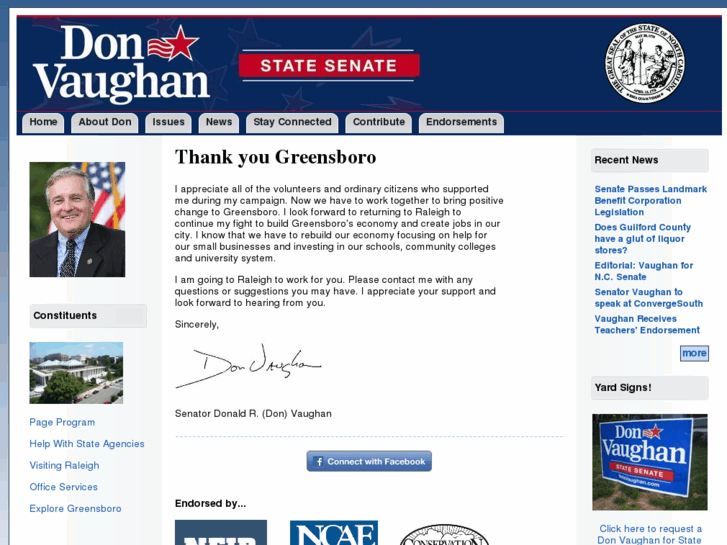 www.senatordonvaughan.com