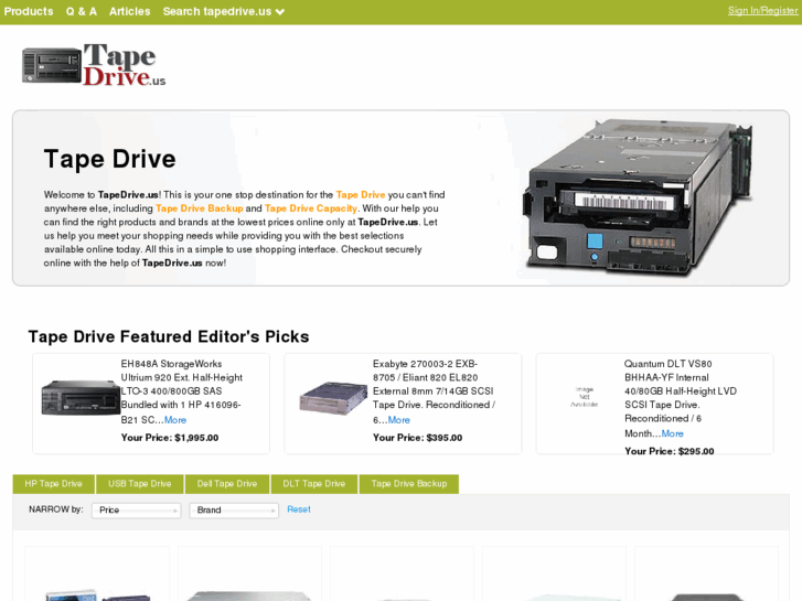 www.tapedrive.us