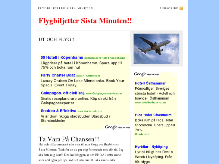 www.flygbiljettersistaminuten.se