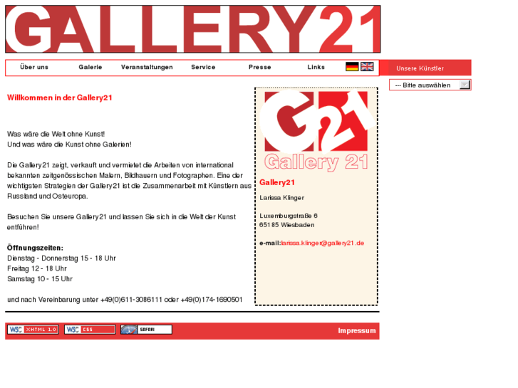 www.gallery21.info