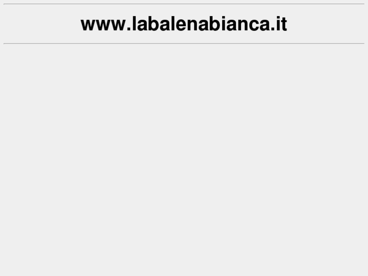 www.labalenabianca.it