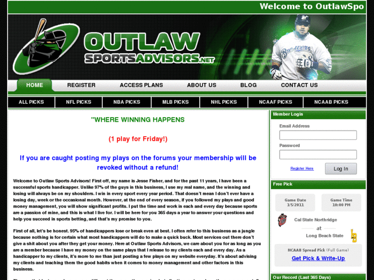 www.outlawsportsadvisors.net