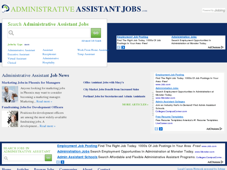 www.administrativeassistantjobs.com