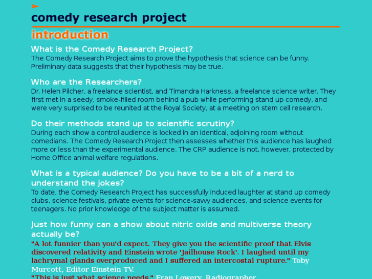 www.comedyresearchproject.com