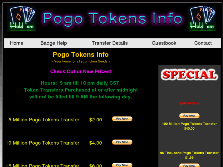 www.pogotokens.info