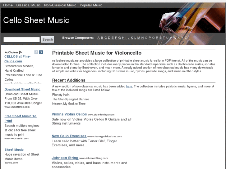 www.cellosheetmusic.net