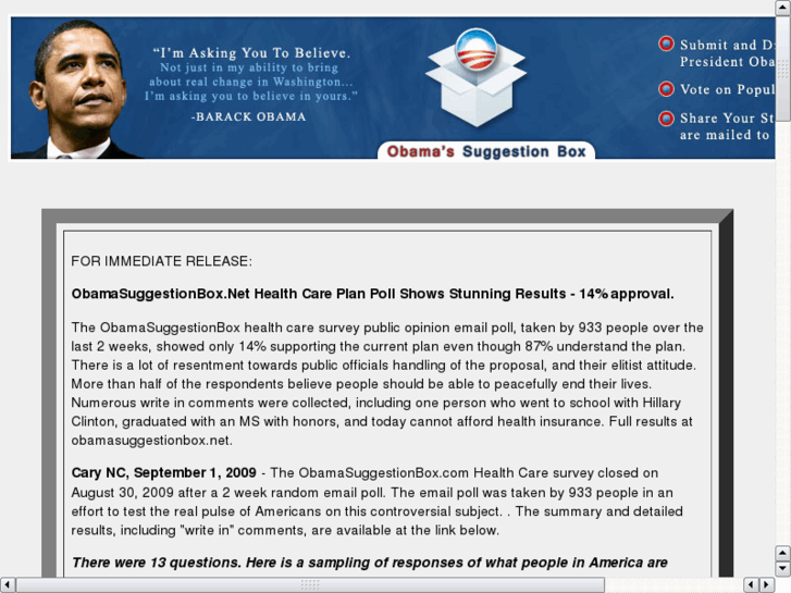 www.obamasuggestionbox.net