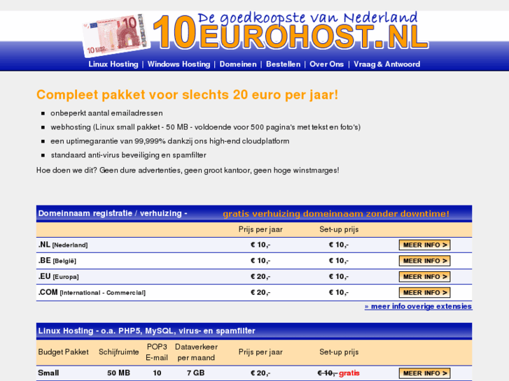 www.10eurohost.nl