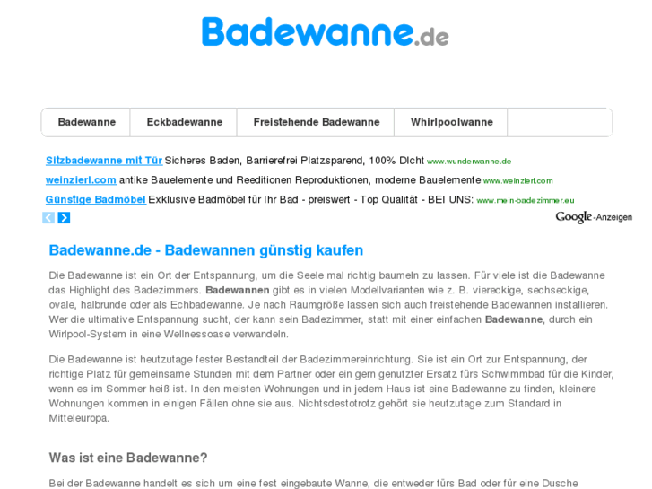 www.badewanne.de