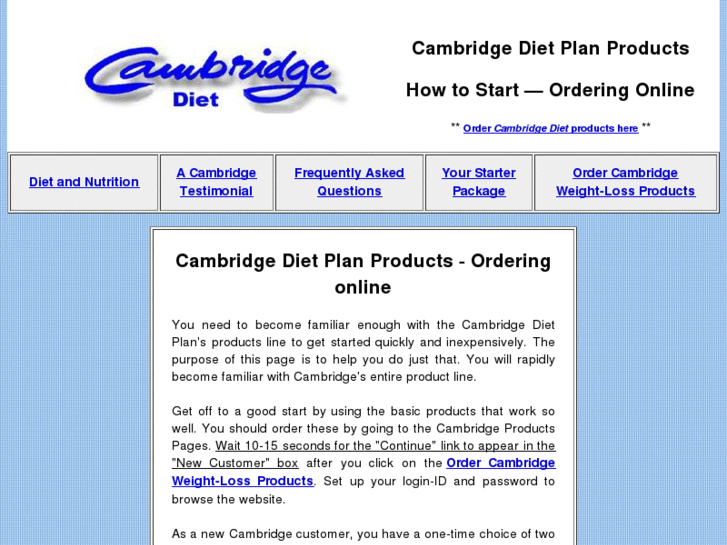 www.cambridgedietplanproducts.com