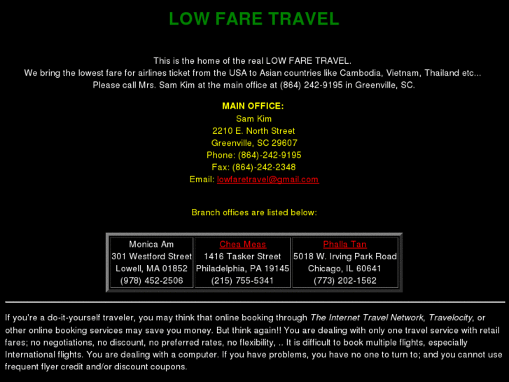 www.lowfaretravel.com