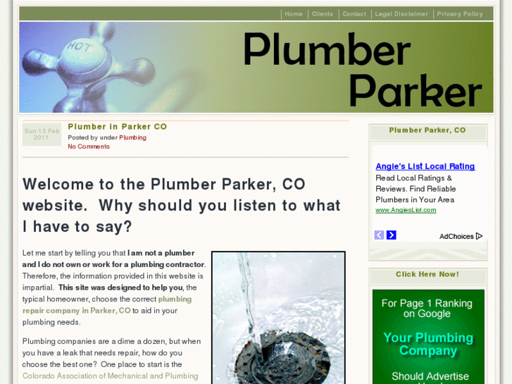 www.plumberparkercolorado.com