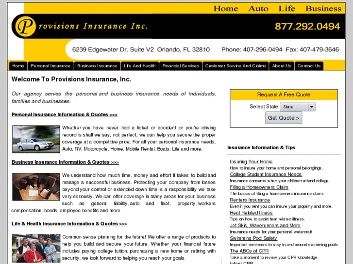 www.provisionsinsurance.com