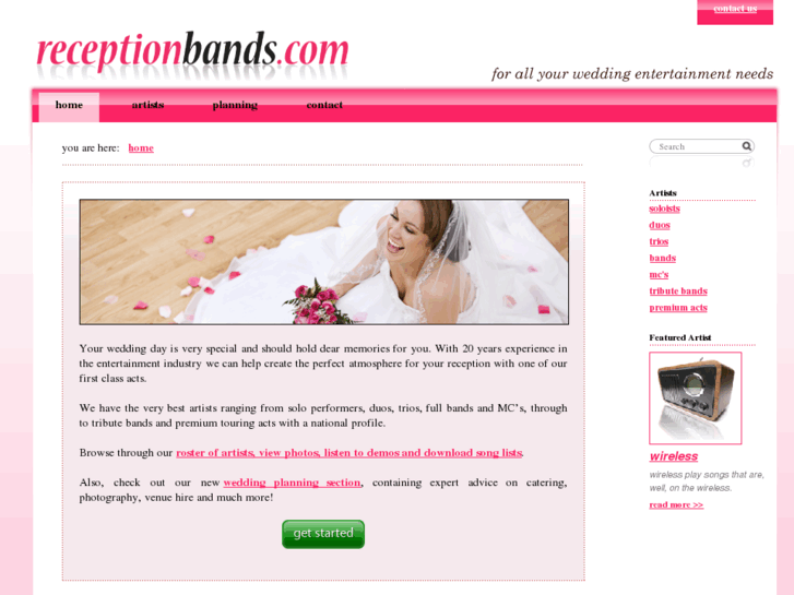 www.receptionbands.com