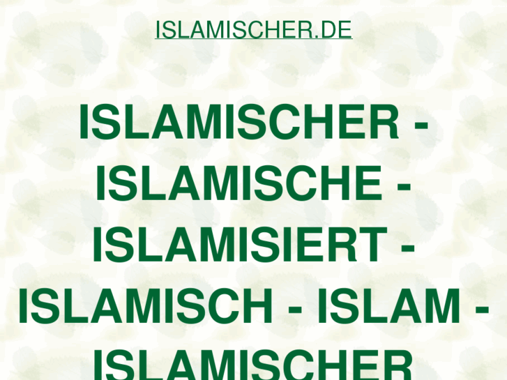 www.islamischer.de