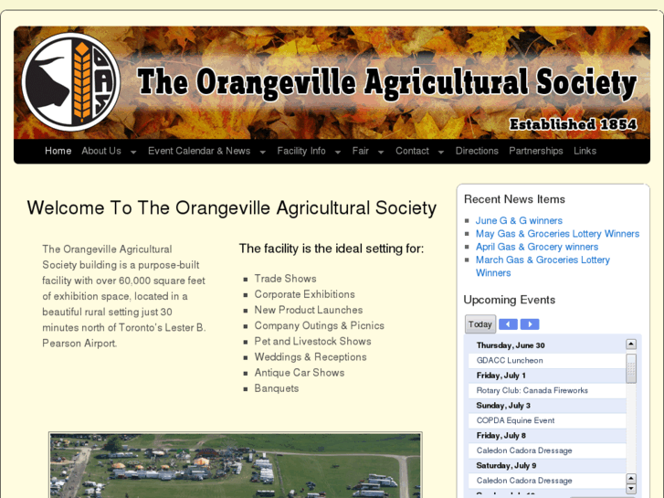 www.orangevillefairgrounds.ca