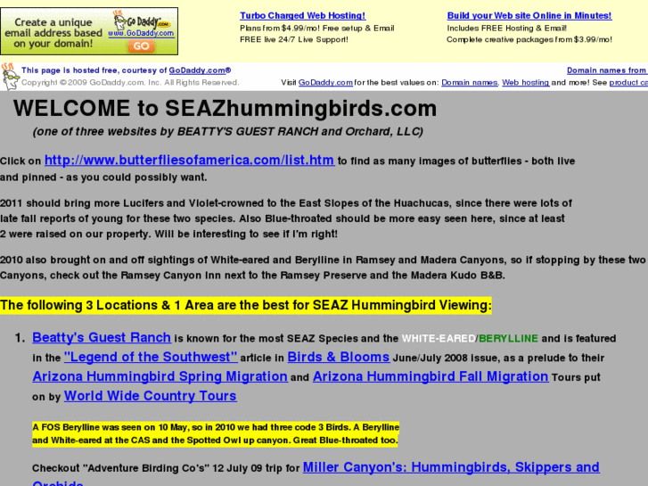 www.seazhummingbirds.com