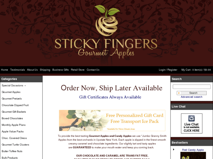 www.stickyfingersapples.com