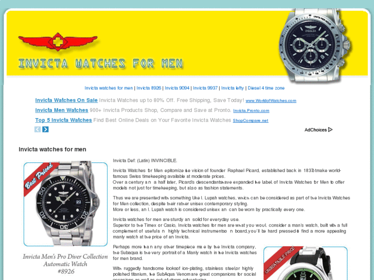 www.invictawatchesformen.com