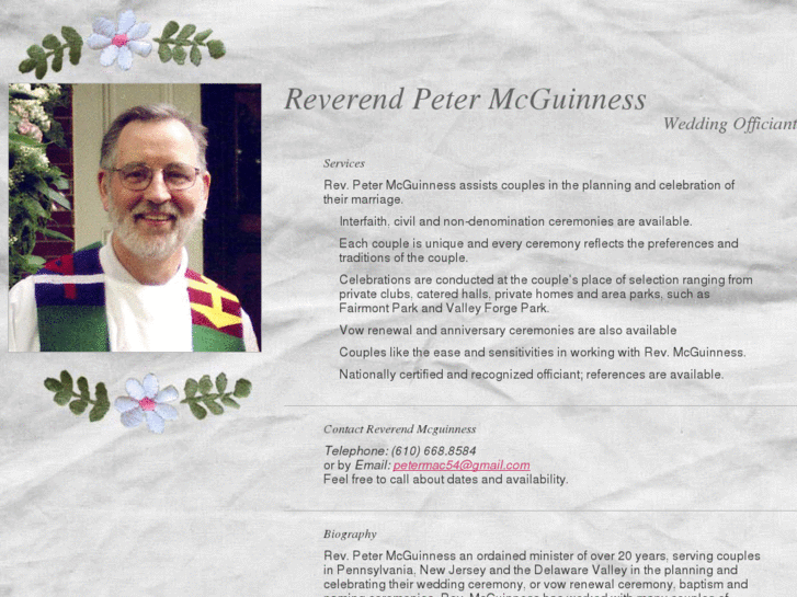 www.reverendpetermcguinness.com