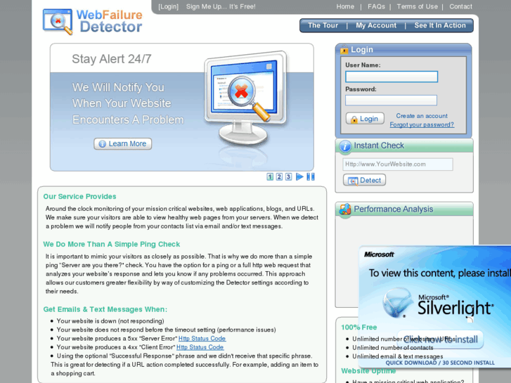 www.webfailuredetector.com
