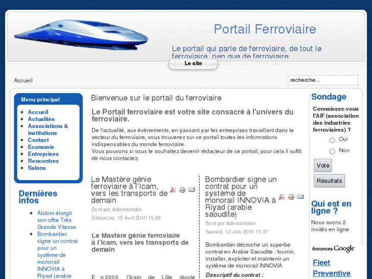 www.portail-ferroviaire.com