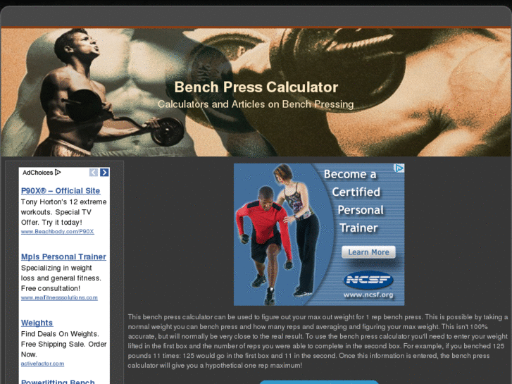 www.benchpresscalculator.info