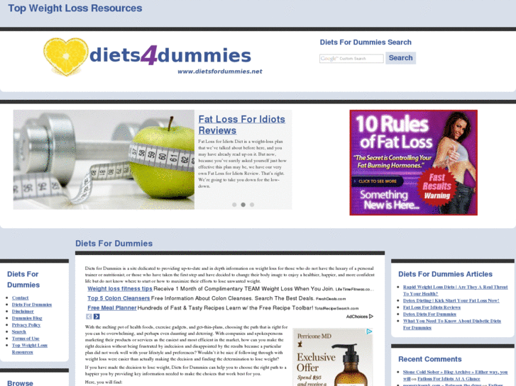 www.dietsfordummies.org