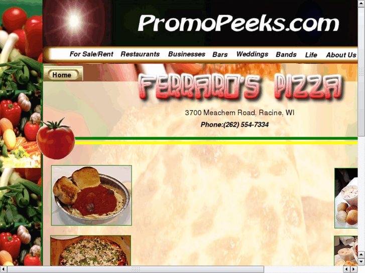 www.ferrarospizza.net