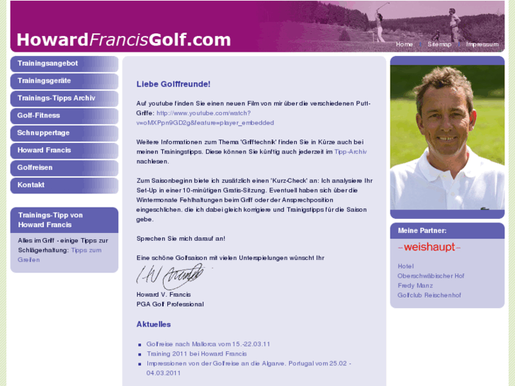 www.howardfrancisgolf.com