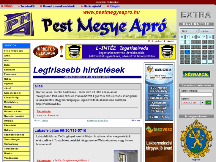 www.pestmegyeapro.hu