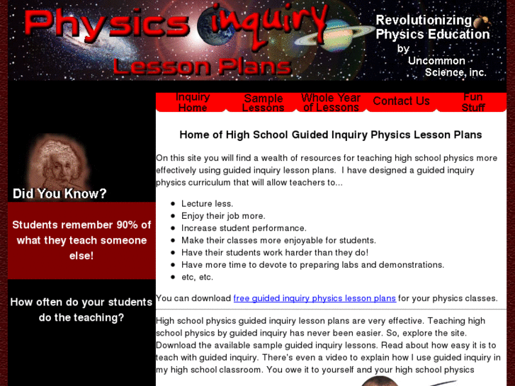 www.physicsinquirylessonplans.com