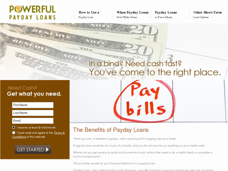 www.powerfulpaydayloans.com