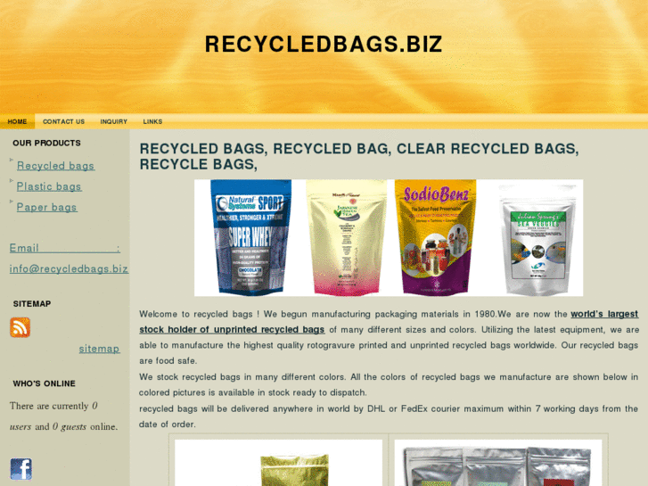 www.recycledbags.biz