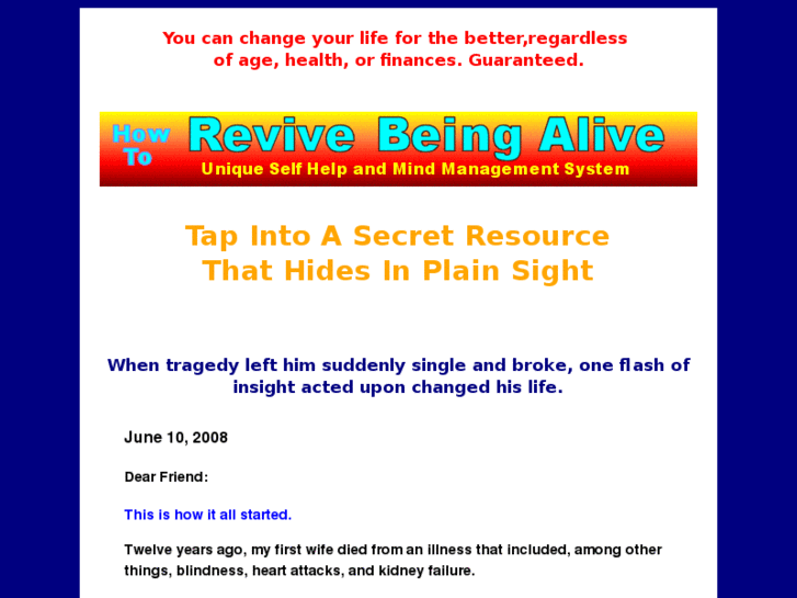 www.revivebeingalive.com