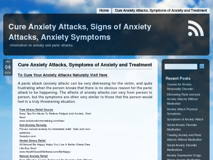 www.cureanxietyattacks.net