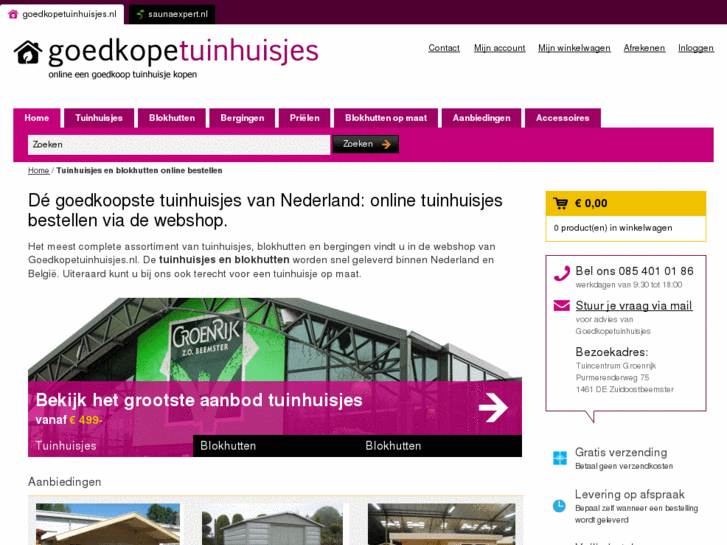 www.goedkopetuinhuisjes.nl