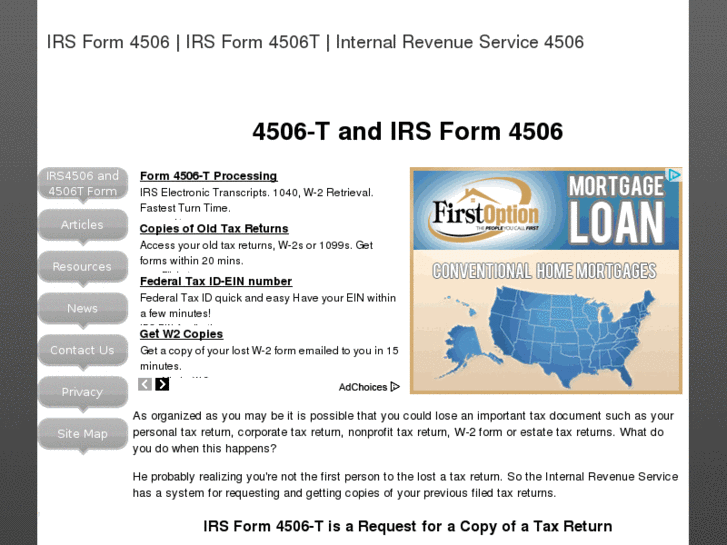 www.irsform4506.net