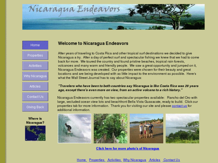 www.nicaraguaendeavors.com