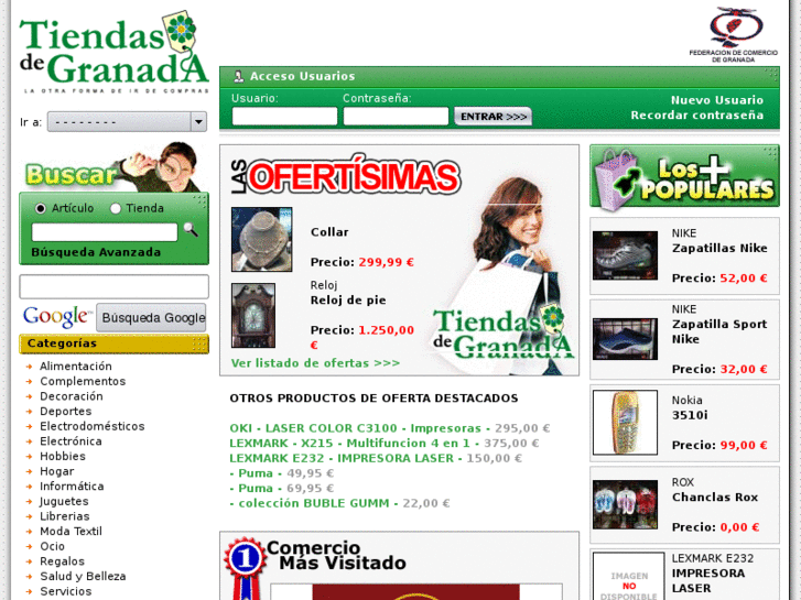 www.tiendasdegranada.com