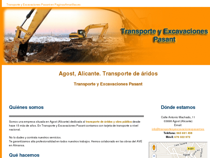 www.transportesyexcavacionespasant.es