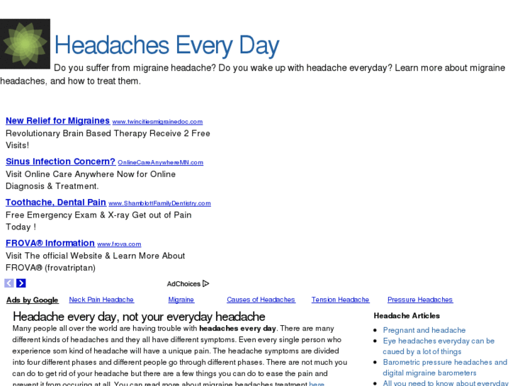 www.headacheeveryday.com