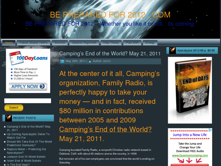 www.bepreparedfor2012.com